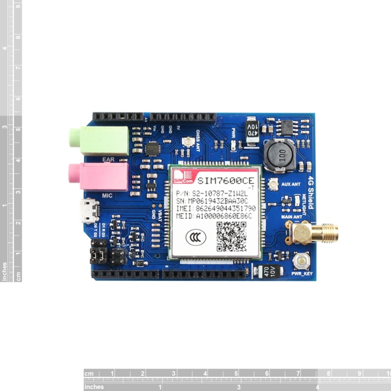 4G(LTE)/3G/GSM Shield for Arduino with GPS - SIM7600CE - Image 2