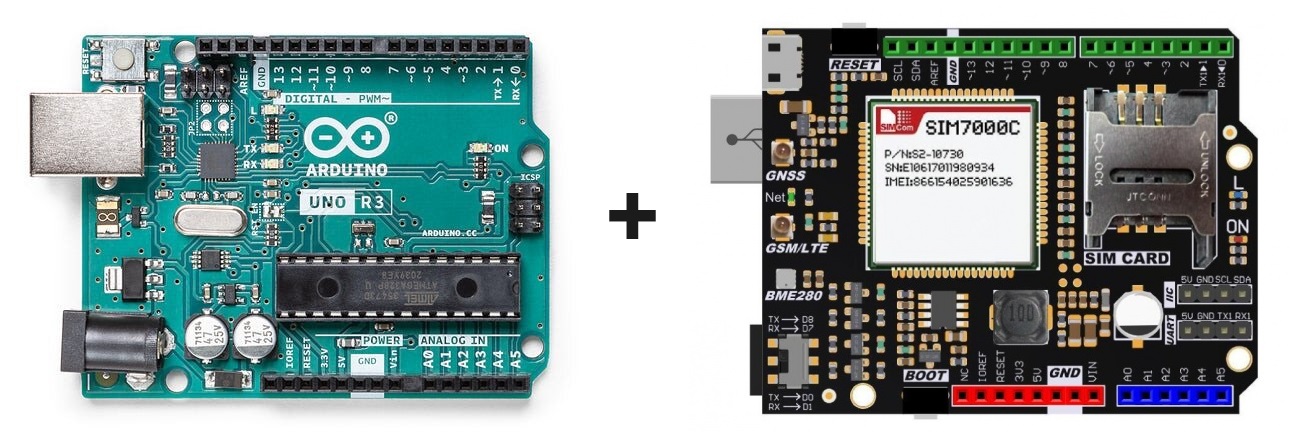 SMSHUB IOT SIM7000E Arduino LTE Modem